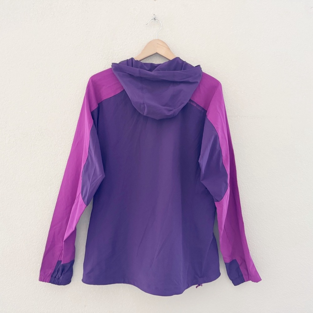 Outdoor Research Ferrosi Hood Jacket Womens XL Nylon Purple Windbreaker Outdoor - Picture 3 of 13